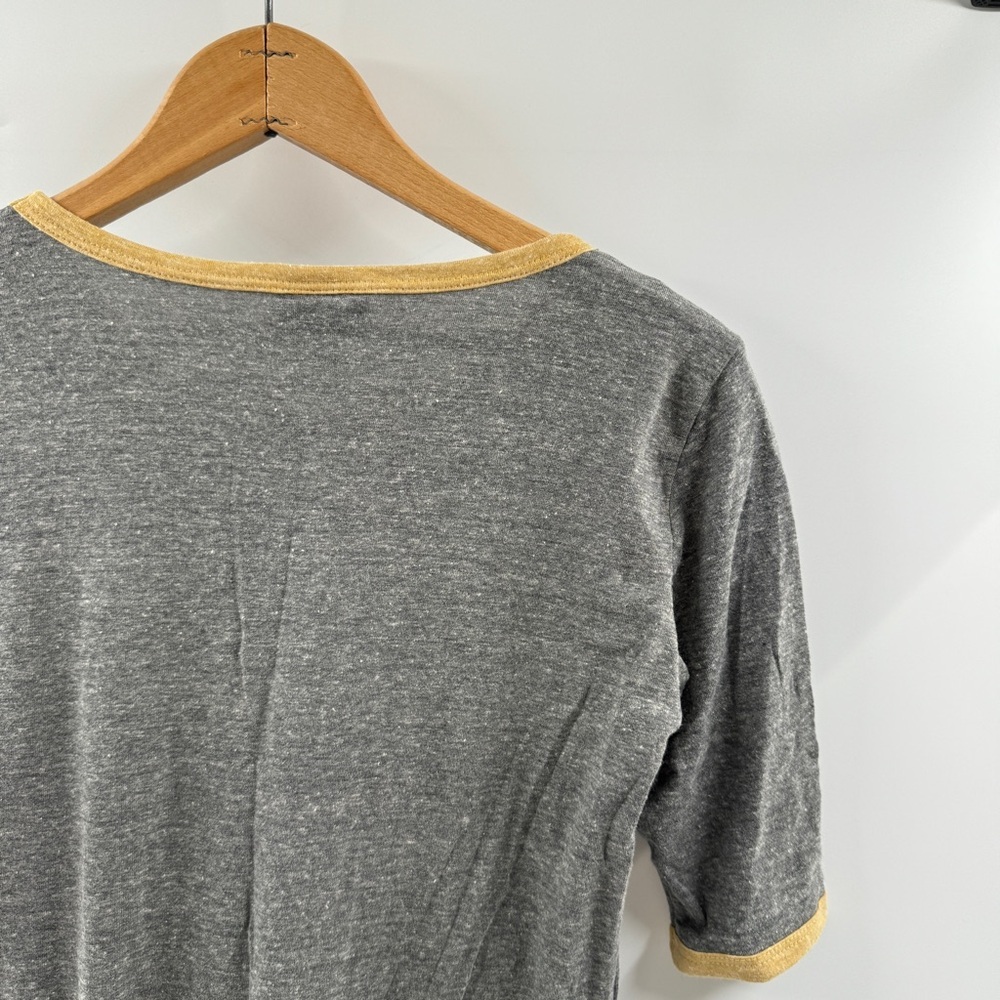 LuLaRoe Julia Midi Dress XS Heathered Grey with Mustard Trim NWT - Picture 8 of 8